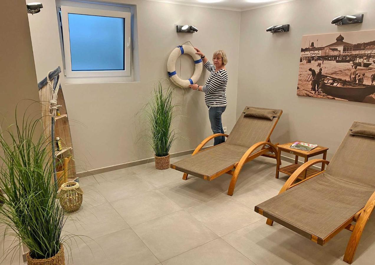 Ferienwohnung Vier Jahreszeiten mit Meerblick und Balkon Baabe Exterior foto