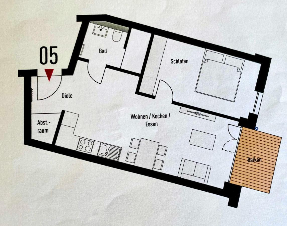 Ferienwohnung Vier Jahreszeiten mit Meerblick und Balkon Baabe Exterior foto